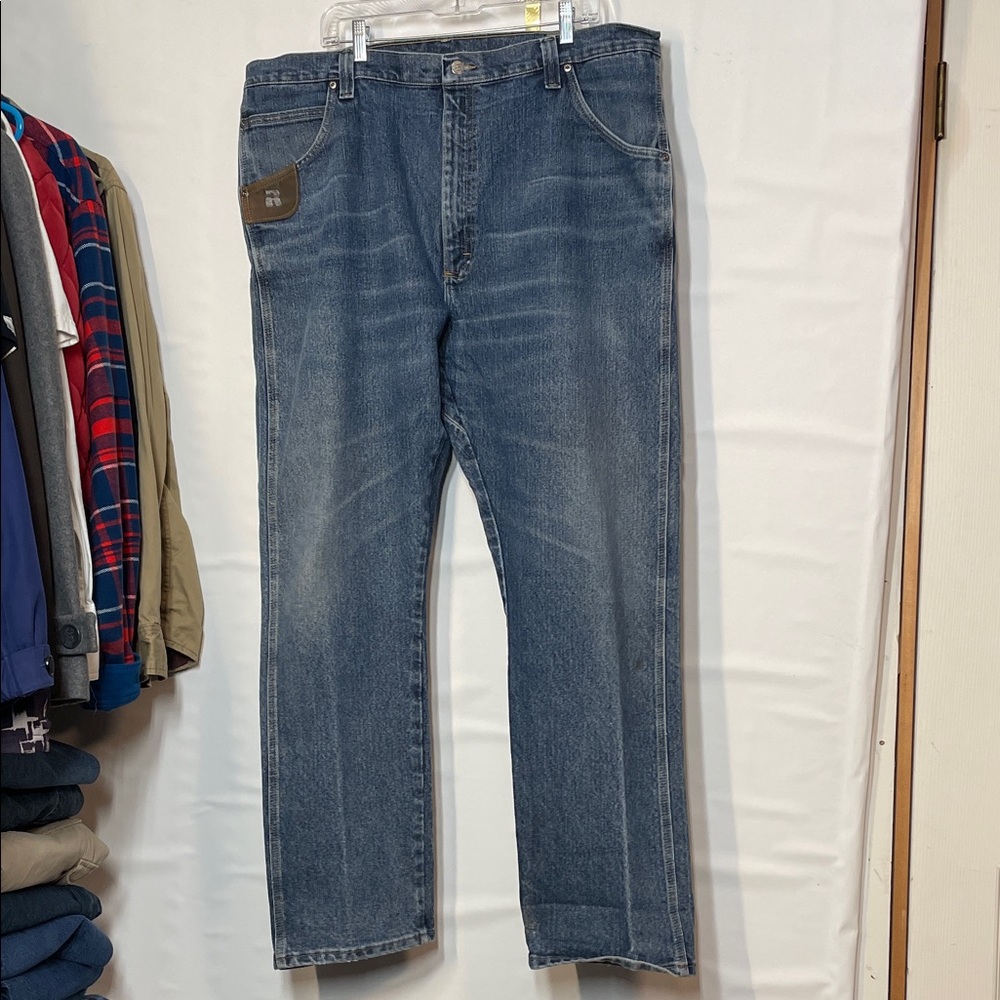 Wrangler Men's Bootcut 42”x33” Jeans in Deep Blue